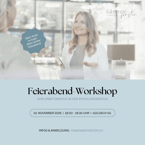 Feierabend-Workshop: Vom Arbeitsmodus in den Erholungsmodus