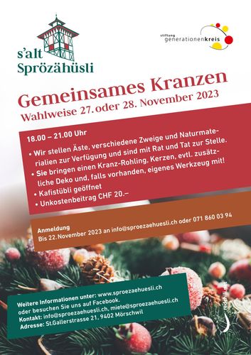 Gemeinsames Kranzen